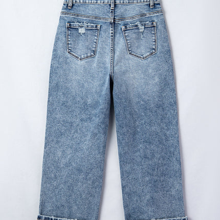 Elia Cuffed Straight Loose Jeans