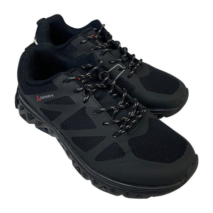 New In Box Gerry Mens Size 9.5 Black Mesh Speed Trail Lace Up Athletic Shoes