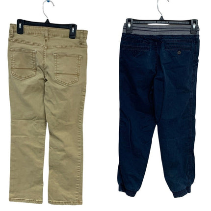 2 Cat & Jack Boys Size 10 Stretch Adjustable Waist Straight Jeans Joggers