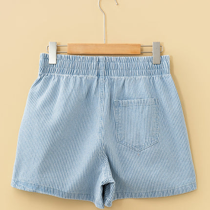 Honey Elastic Waist Casual Shorts