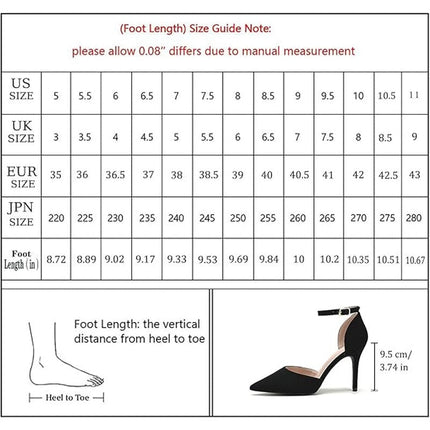 Odisen Womens Size 8 White 3.5" Stiletto Heel Closed Point Toe Ankle Strap Shoes