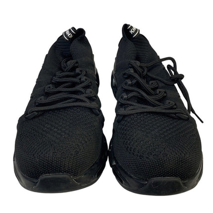 Dykhmily Mens 6.5 Black Sneakers Steel Toe Lace Up Closed Slip Resistant Shoes