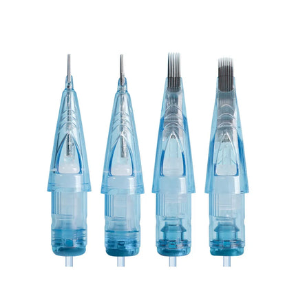 WJX Professional Tattoo Cartridges Needles - 0.35MM/0.30MM Round Shader | Box of 20