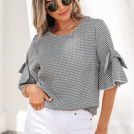 Carolina Ruffled Half Sleeve Blouse