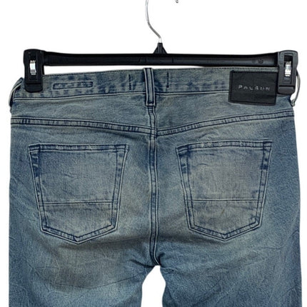 Pacsun Mens Size 30 X 32 Comfort Stretch Factory Distressed Denim Blue Jeans