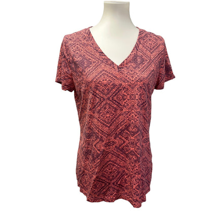 3 Mossimo Womens Large Short Sleeve Layered Look Cotton Blend Tee Shirt Blouses