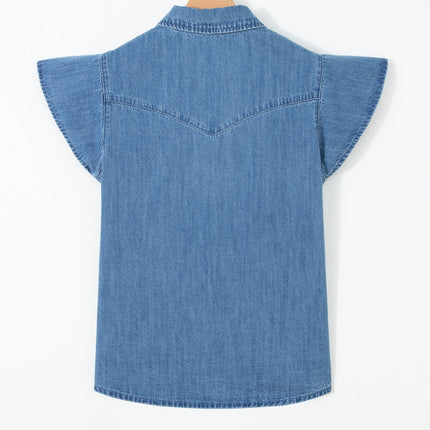 Keyla Ruffled Short Sleeve Shirt