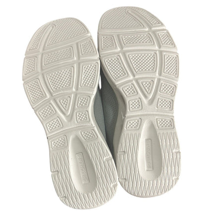 New In Box Skechers Womens Size 7.5 Gray Mesh Hands Free SwiftFit Slide In Shoes