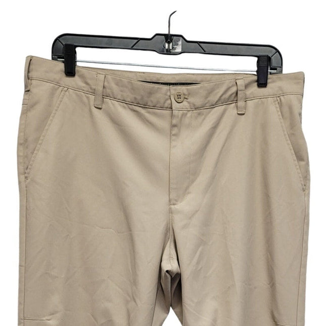 IZOD Golf Mens 40x30 100% Polyester Straight Legged Multi Pocket Golf Pants