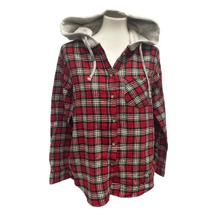 New Champion Unisex Small Blue Pullover Sweatshirt w Bonus Plaid Flannel Hoodie