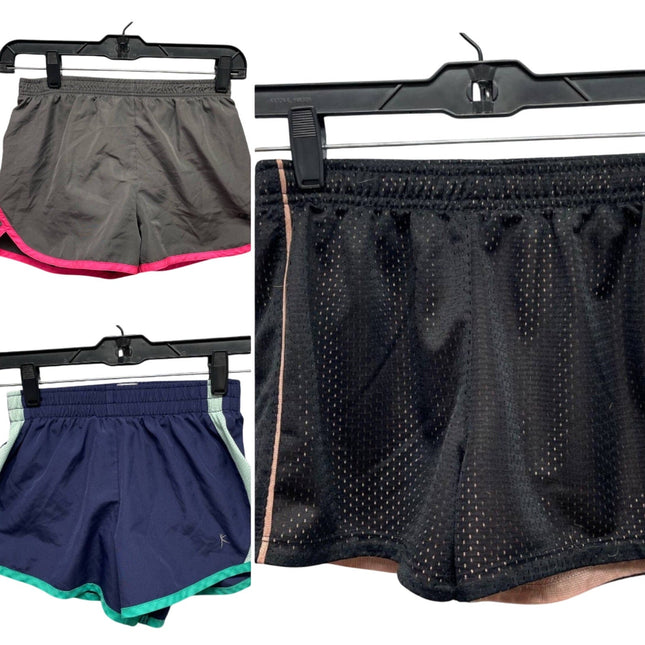 Lot of 3 Youth Girls Medium Champion Danskin Puma Short Athletic Running Shorts