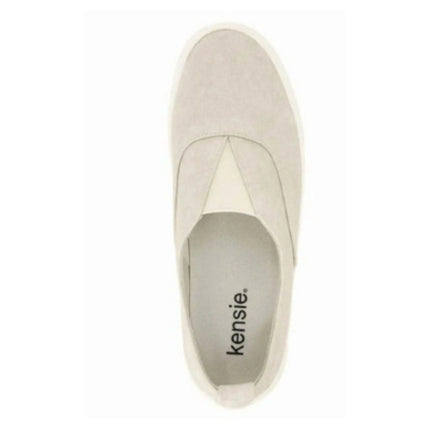 Kensie Womens Size 6 Beige Salia Slip On Flexible Comfort Sneaker Shoes
