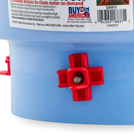 Deluxe Hen Hydrator, Red/White