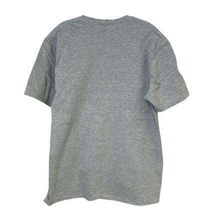New Hand Printed Mens XL Gray Heathered Black Lab Dog Short Sleeve Tee Shirt