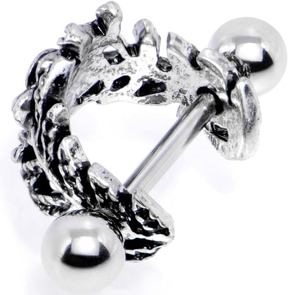 16G 1/2 Clear Gem Floral Wreath Cuff Cartilage Earring