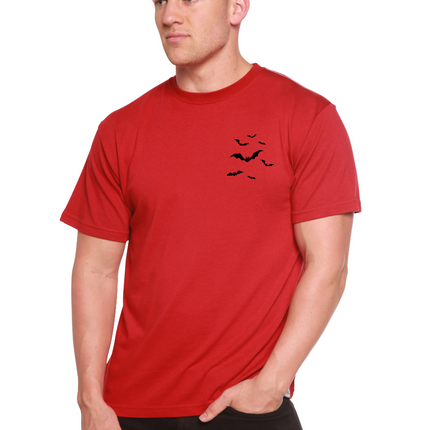 Halloween Bats Bamboo Viscose/Organic Cotton Short Sleeve Printed T-Shirt