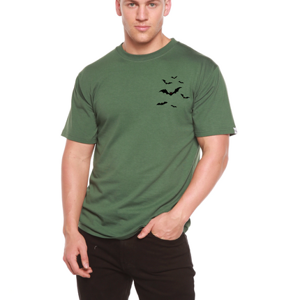 Halloween Bats Bamboo Viscose/Organic Cotton Short Sleeve Printed T-Shirt