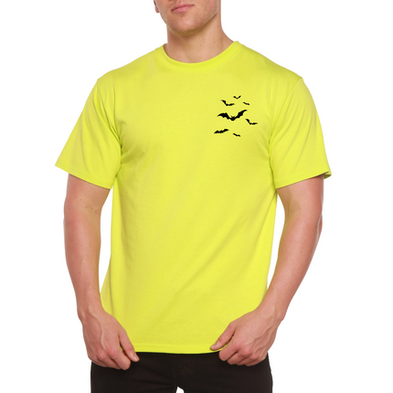 Halloween Bats Bamboo Viscose/Organic Cotton Short Sleeve Printed T-Shirt