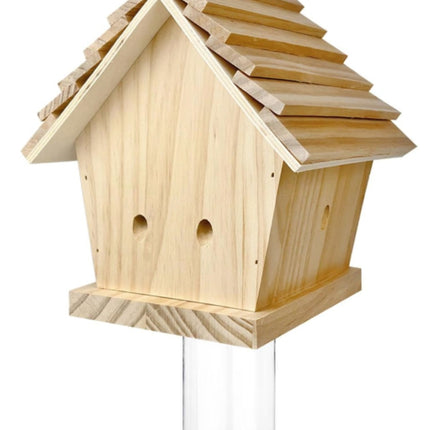Durable Outdoor Carpenter Bee Trap - Pine Wood, Eco-Friendly, Hanging or Mounting, Multiple Styles