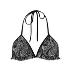 S / Black Paisley Bikini Top