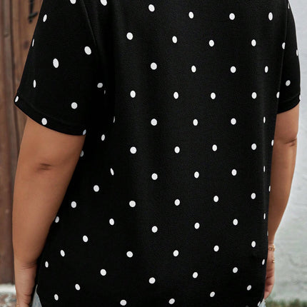 Margaret Dotted Casual PLUS Top