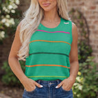 Green Stripe / L - 12/14