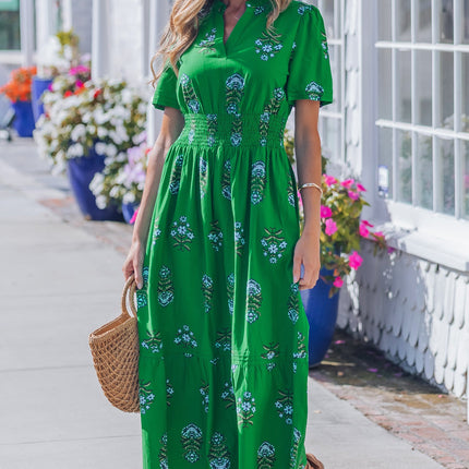Davina Ruffle Hem Maxi Dress