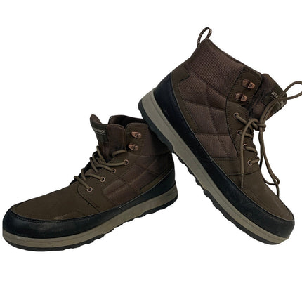 Weatherproof Mens Size 13 Brown Boots Lace Up Round Toe Hiking Outdoor Shoes
