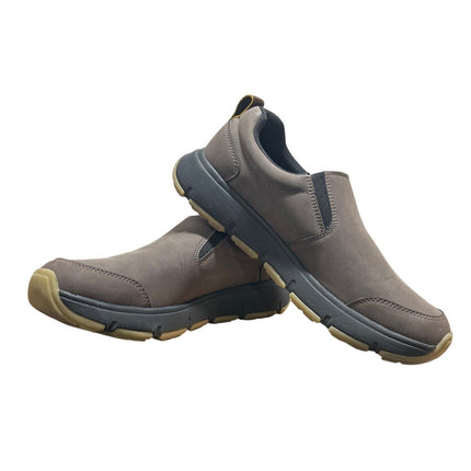 New In Box Gerry Mens Size 10 Brown Faux Leather Slide On Moc II Sneakers Shoes