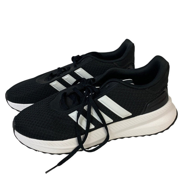 Adidas Mens Size 8.5 Black White Sneaker Lace Up Low Top Round Toe Athletic Shoes