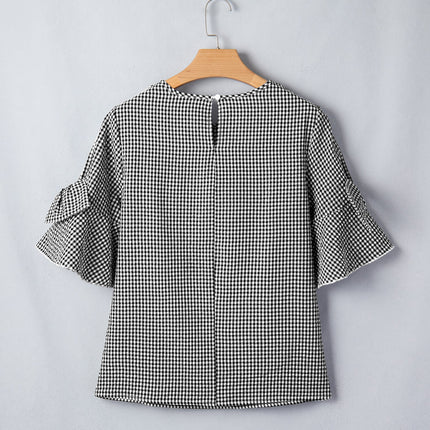 Carolina Ruffled Half Sleeve Blouse