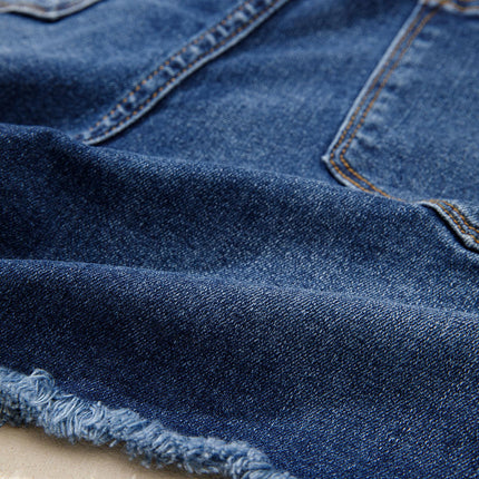 Holland Hem Distressed Whiskery Shorts
