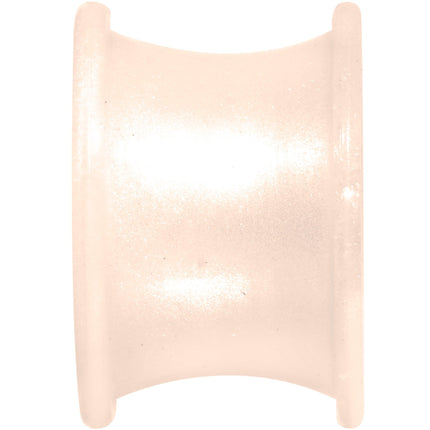 Thin Flexible Peach Silicone Tunnel Plug Set 11mm to 25mm