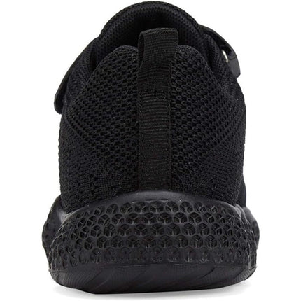 New Santiro Boys Size 11.5 Black Hook Loop Slide On Lightweight Sneaker Shoes