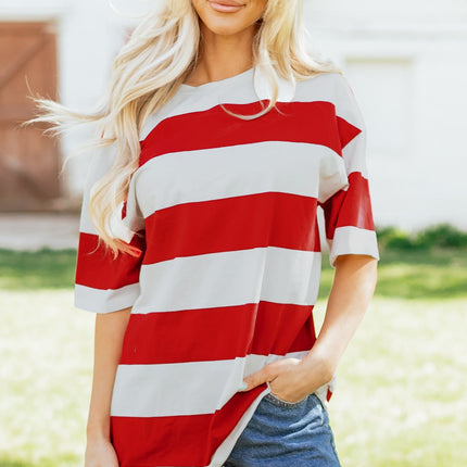 Tiana Block Oversize Tunic Tee