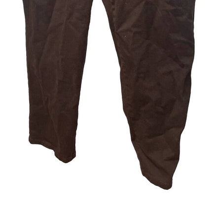 New Gloria Vanderbilt 18W Amanda Trouser PolyCotton Choco Brown Casual Pants