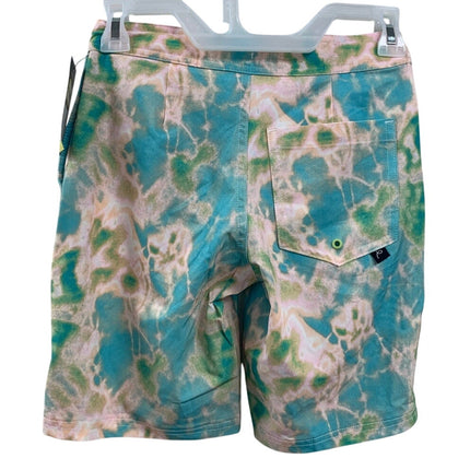 NWT New Art Class Boys Size 10 Lined Pastel Tie Dye UPF 50+ Swim Swimming Trunks