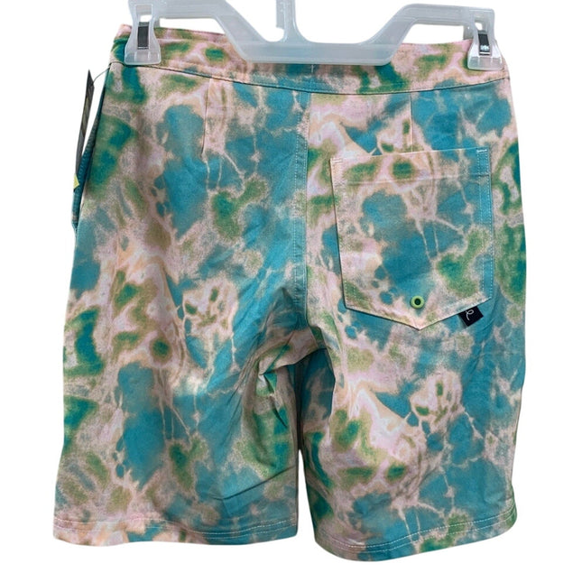 NWT New Art Class Boys Size 10 Lined Pastel Tie Dye UPF 50+ Swim Swimming Trunks