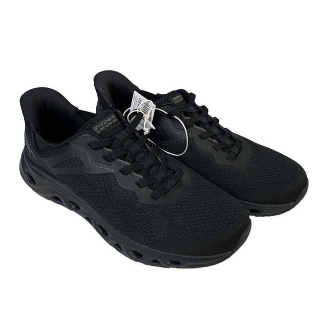 Skechers Mens Size 10 Black Mesh Hands Free Swift Fit Athletic Sneaker Shoes