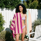 Pink & Orange / Beach Towel (Single)