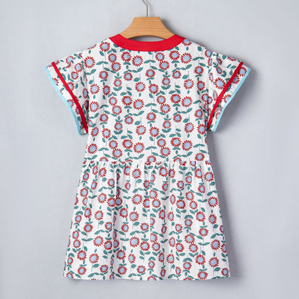 Avery Trim Flutter Sleeve Blouse