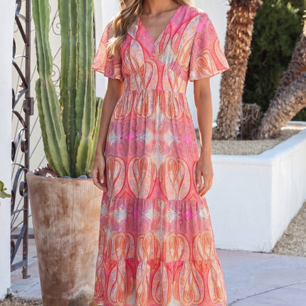 Luz Sleeve Boho Maxi Dress