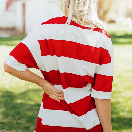 Tiana Block Oversize Tunic Tee