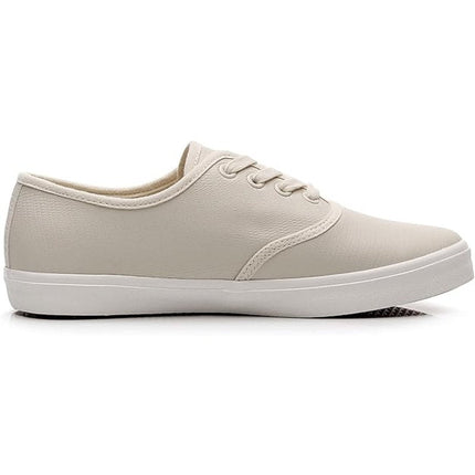 Cull4U Womens Size 8 Beige Sneaker Lace Up Round Closed Toe Slip On Shoes