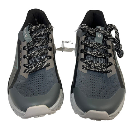 Hi-Tec Mens Size 8 Gray Black Mesh Lace Up Athletic Running Tennis Shoes