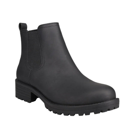 New In Box Buffalo Womens Size 9 Black Water Repellant Faux Leather Anna Boots
