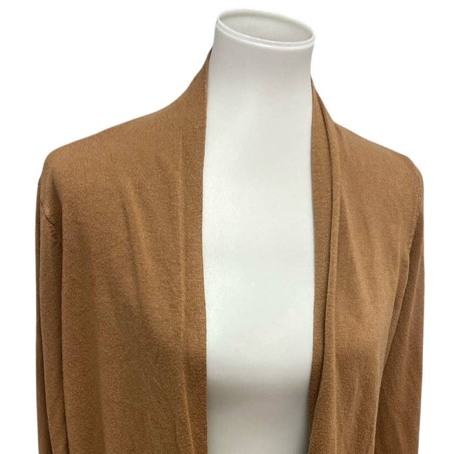 Cyrus Womens Large Acrylic Long Sleeve Open Front Long Cardigan Sweater