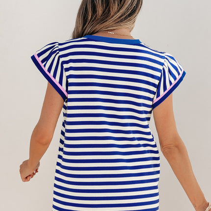 Xiomara Trim Cap Sleeve Top