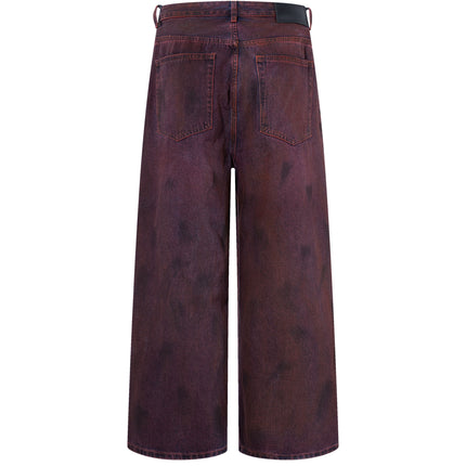 WIDEBOY BURGANDY DENIM