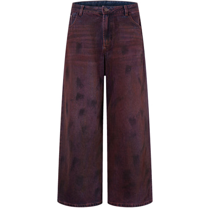 WIDEBOY BURGANDY DENIM